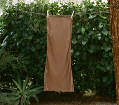 LONG SKIRT SLIP -- CAROB | CORE