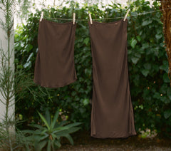 MINI SKIRT SLIP -- UMBER | CORE