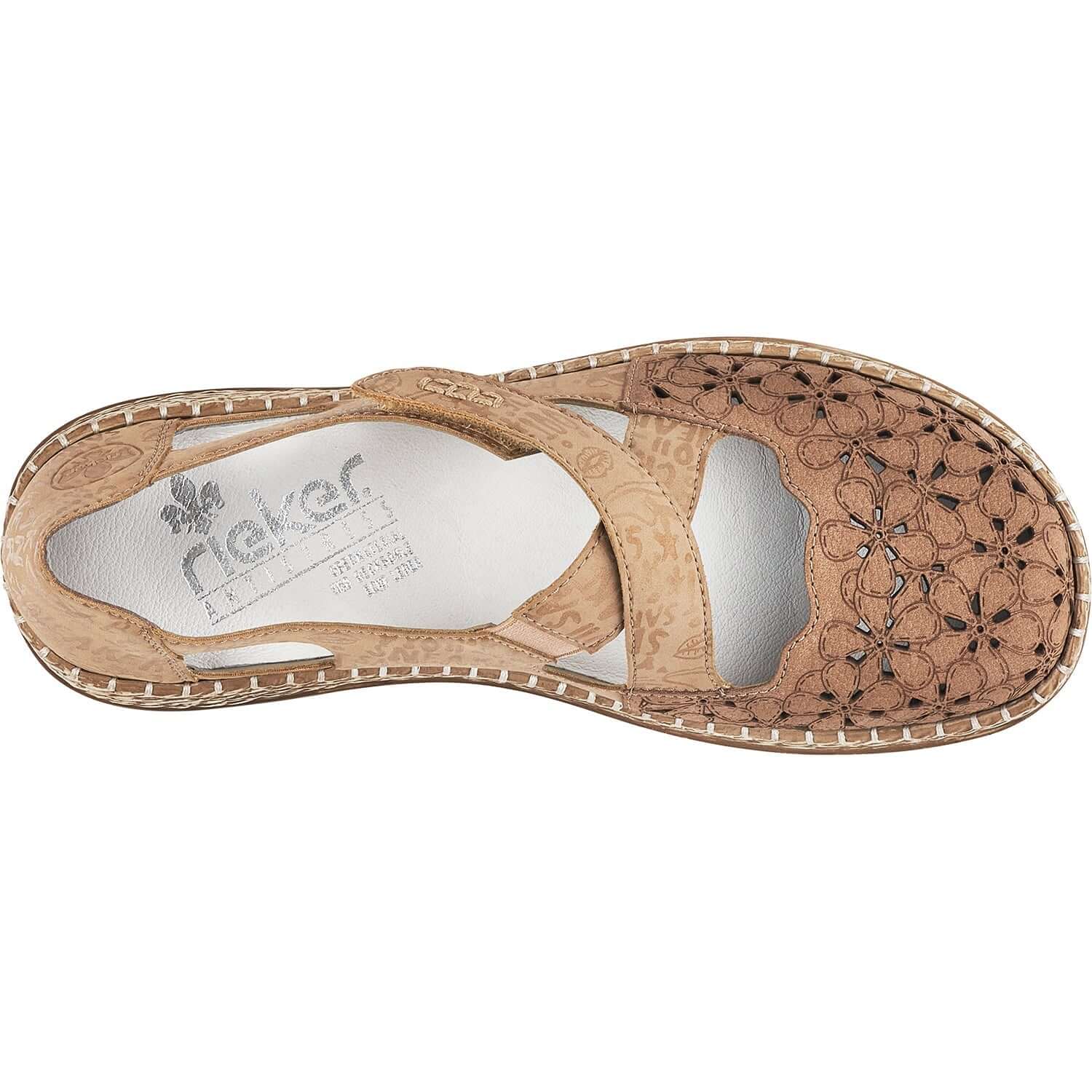 Women's Rieker 464H4-62 Daisy H4 Shell/Camel Leather