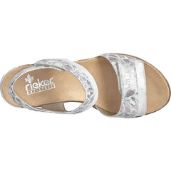 Women's Rieker 62470-91 Fanni 70 Silver Synthetic