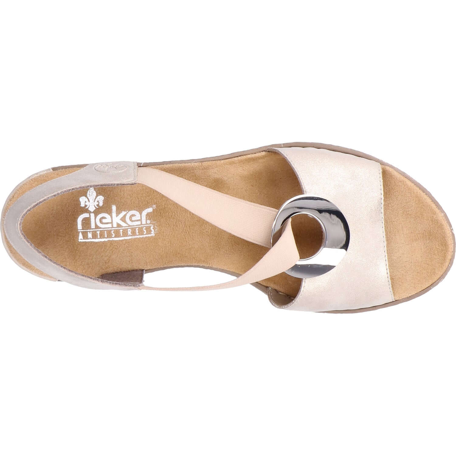 Women's Rieker 624H6-60 Fanni Muschel/Cream Synthetic