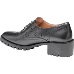 Women's Johnston & Murphy Alice Brogue Oxford Black Glove Leather