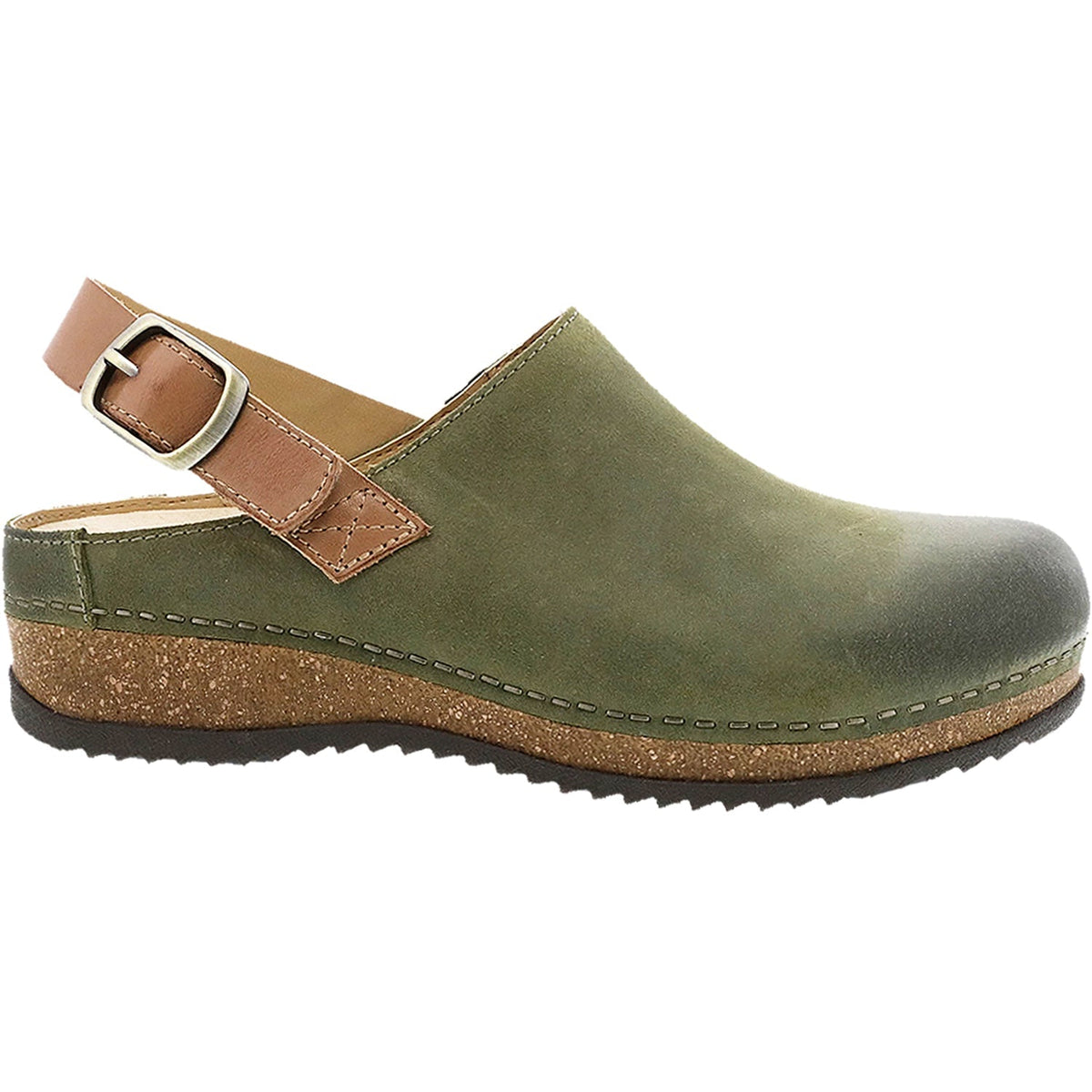 Women's Dansko Merrin Olive Burnished Suede