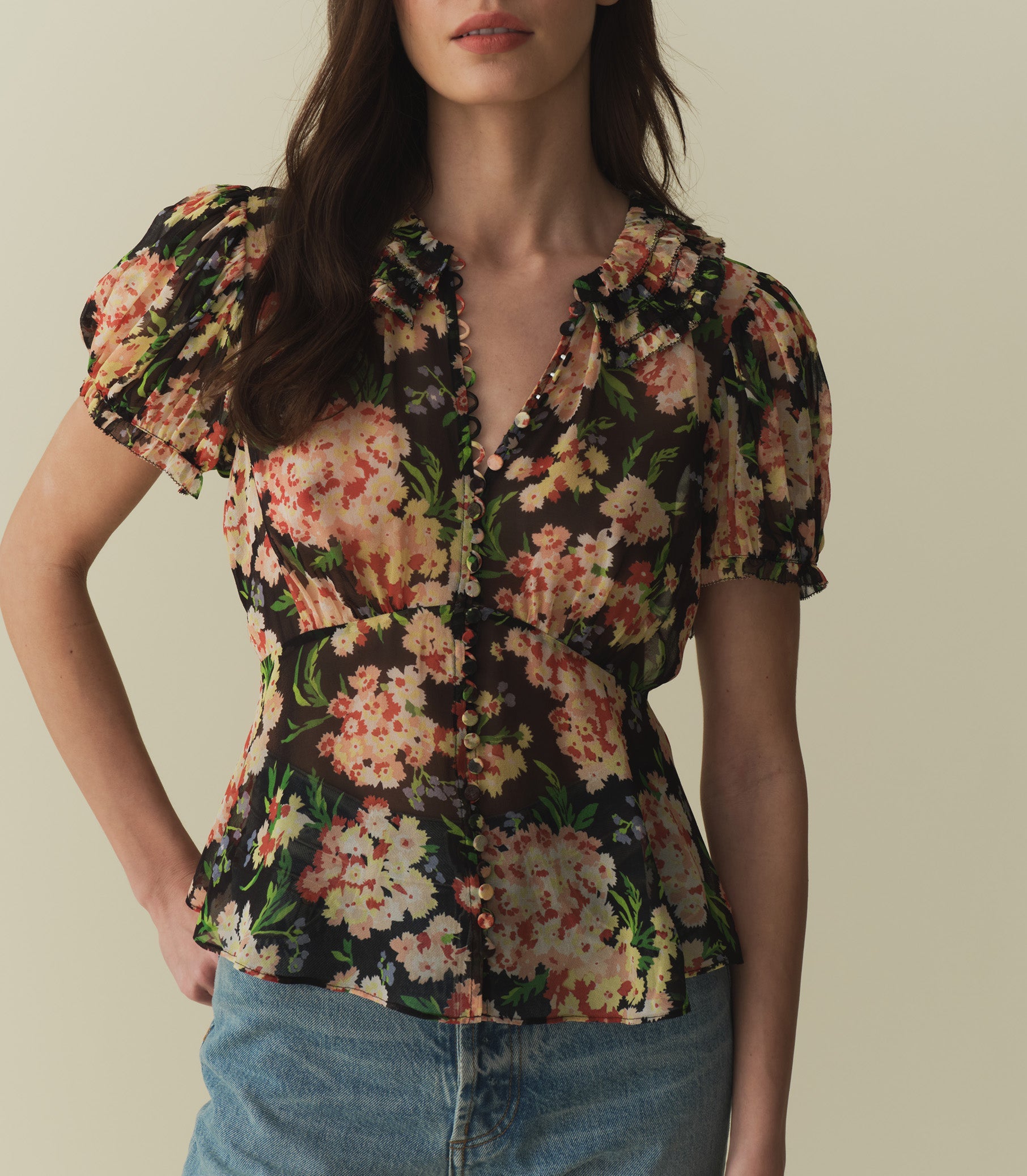 ALONA TOP -- MEADOW MIRAGE | SPRING 24