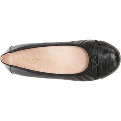 Women's Vionic Amorie Black Wavy Leather