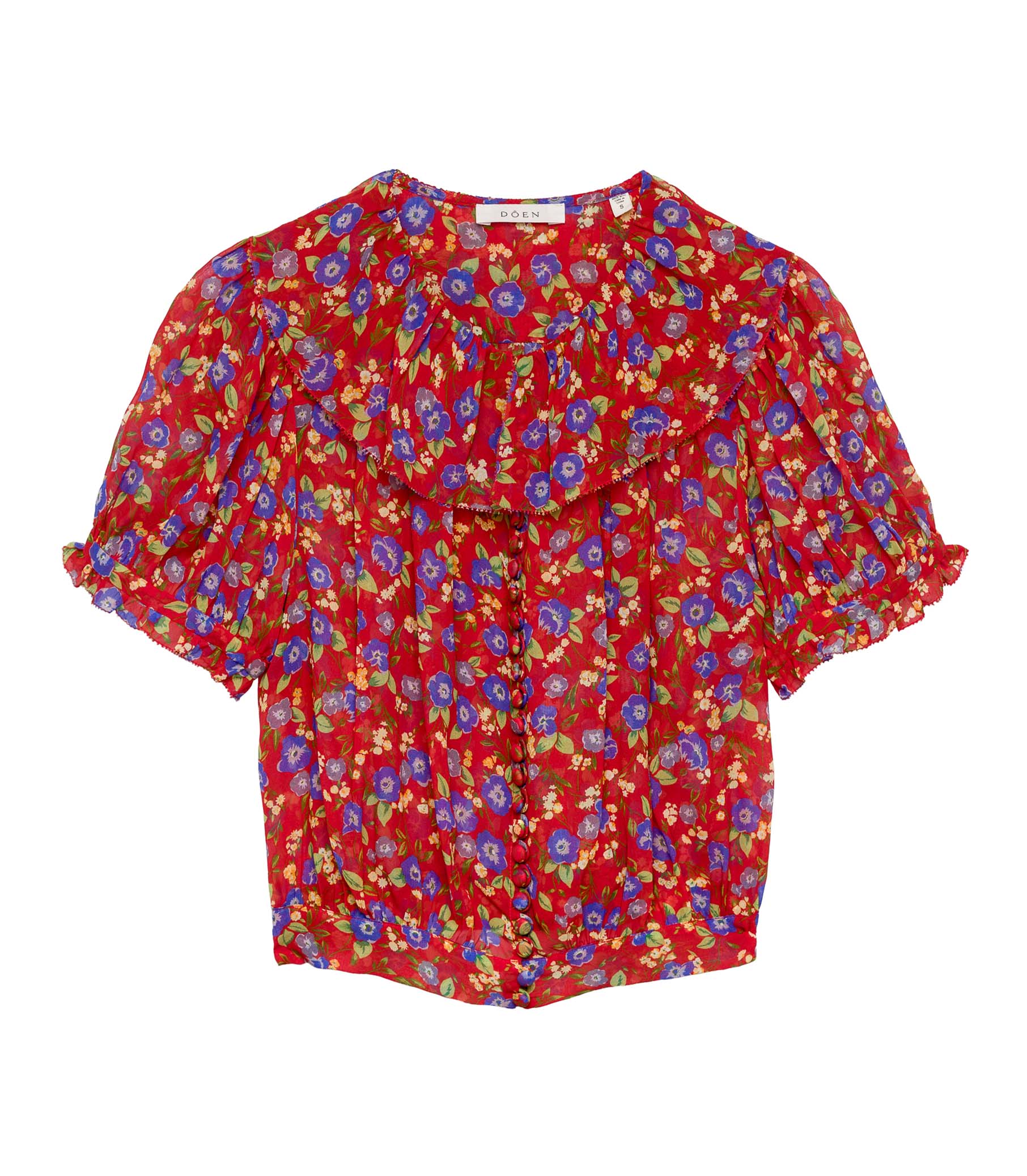 ANAISE TOP -- RED DAYFLOWER MEADOW | SUMMER 24