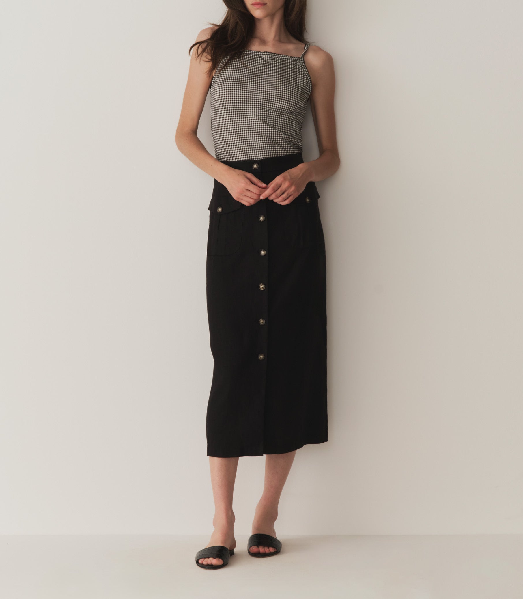 LOURDES SKIRT -- BLACK | SUMMER 24