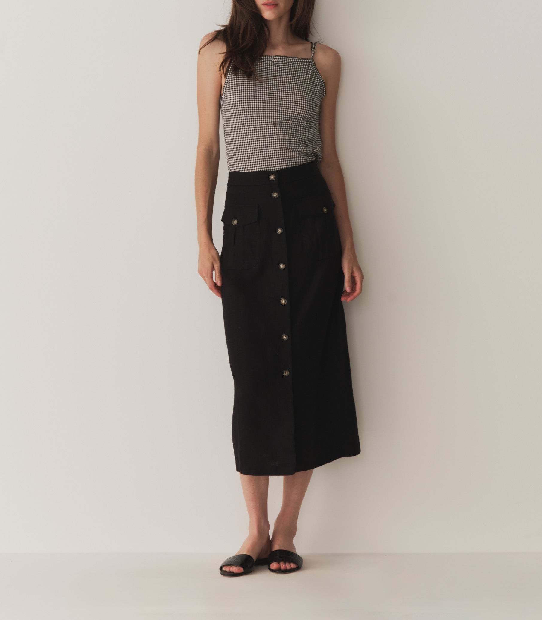 LOURDES SKIRT -- BLACK | SUMMER 24