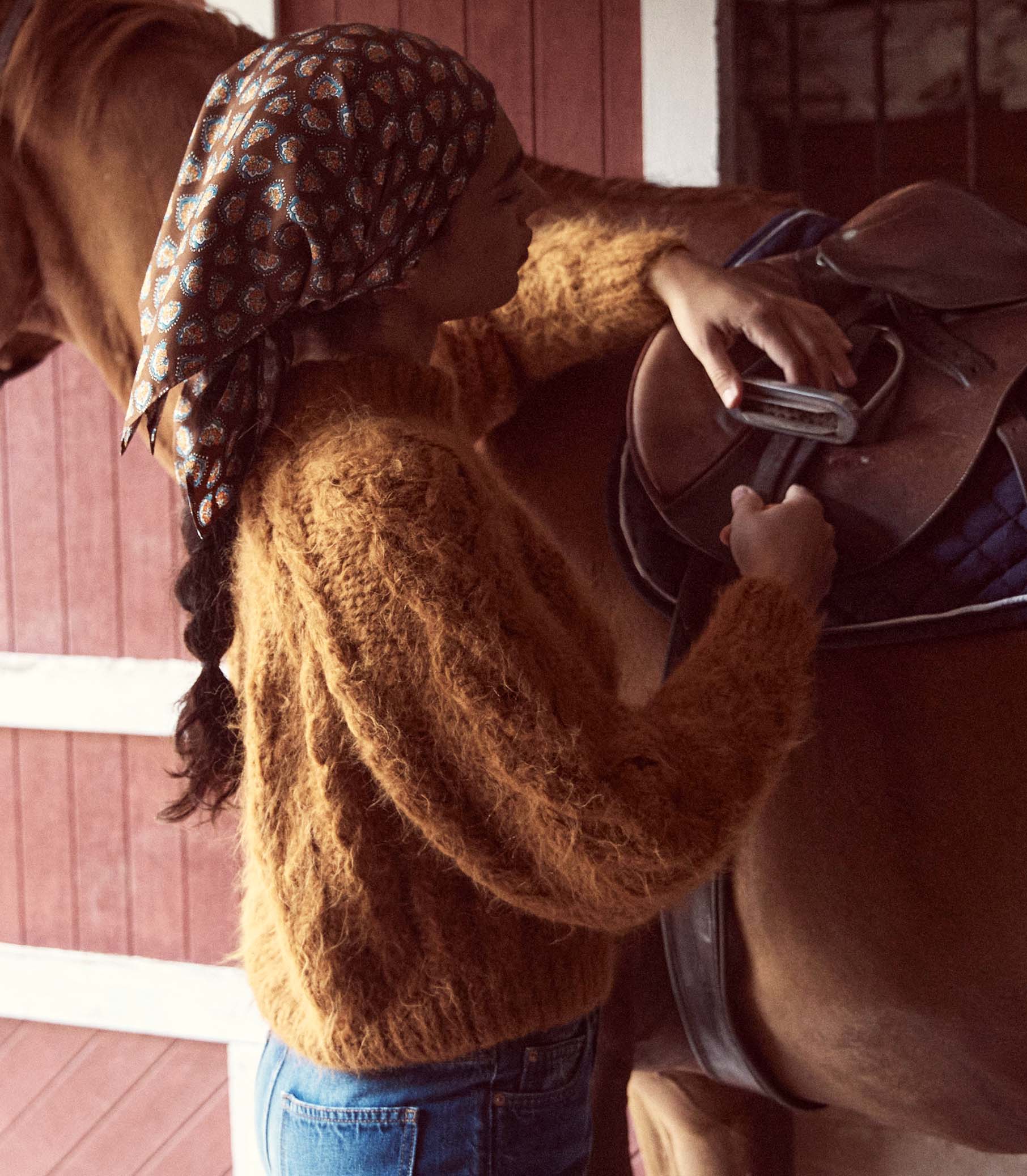 ANIKA SWEATER -- BRIGHT PUMPKIN | FALL 23