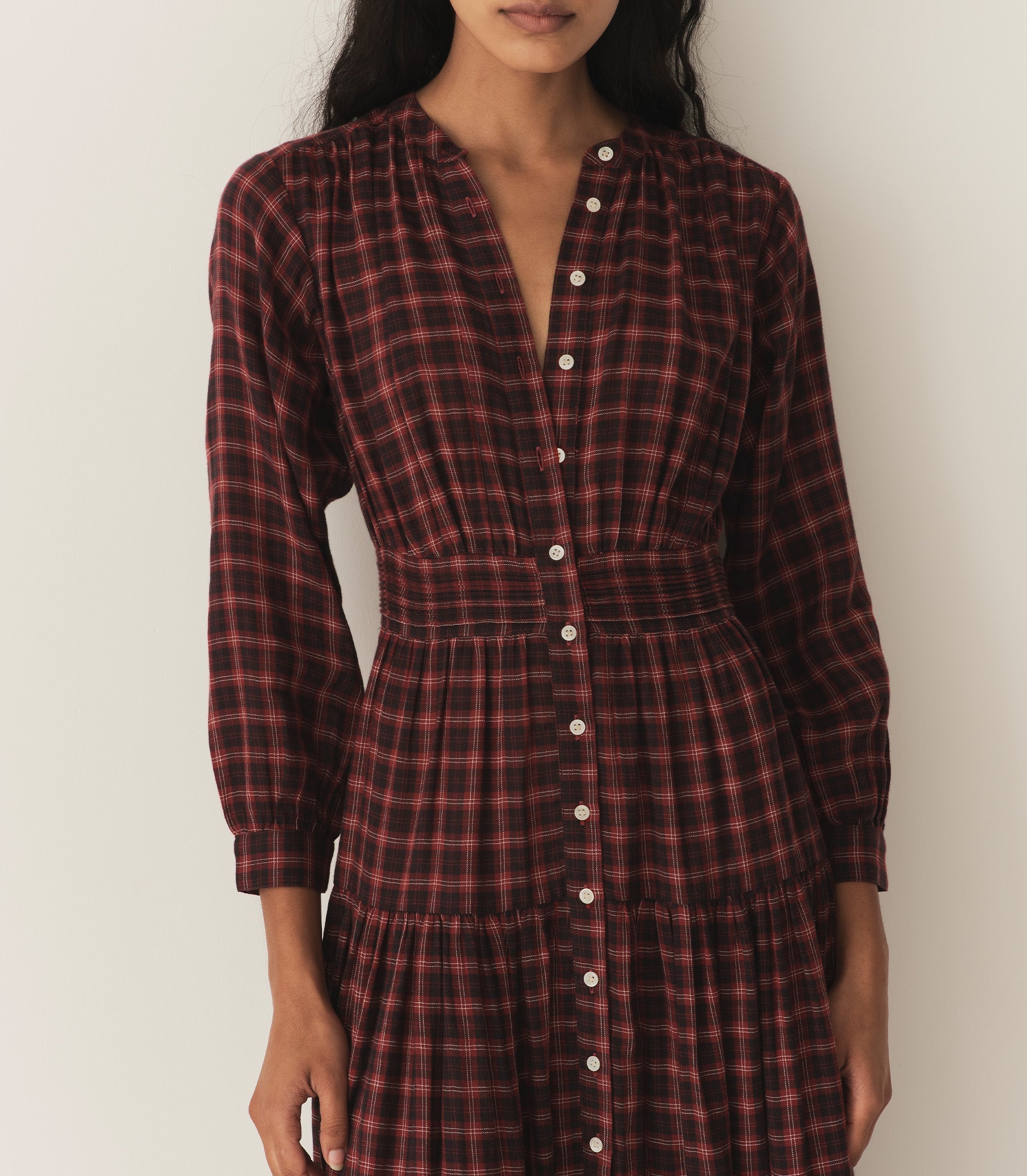 ANNIKA DRESS -- ROUGE COUNTRYSIDE PLAID | FALL 24