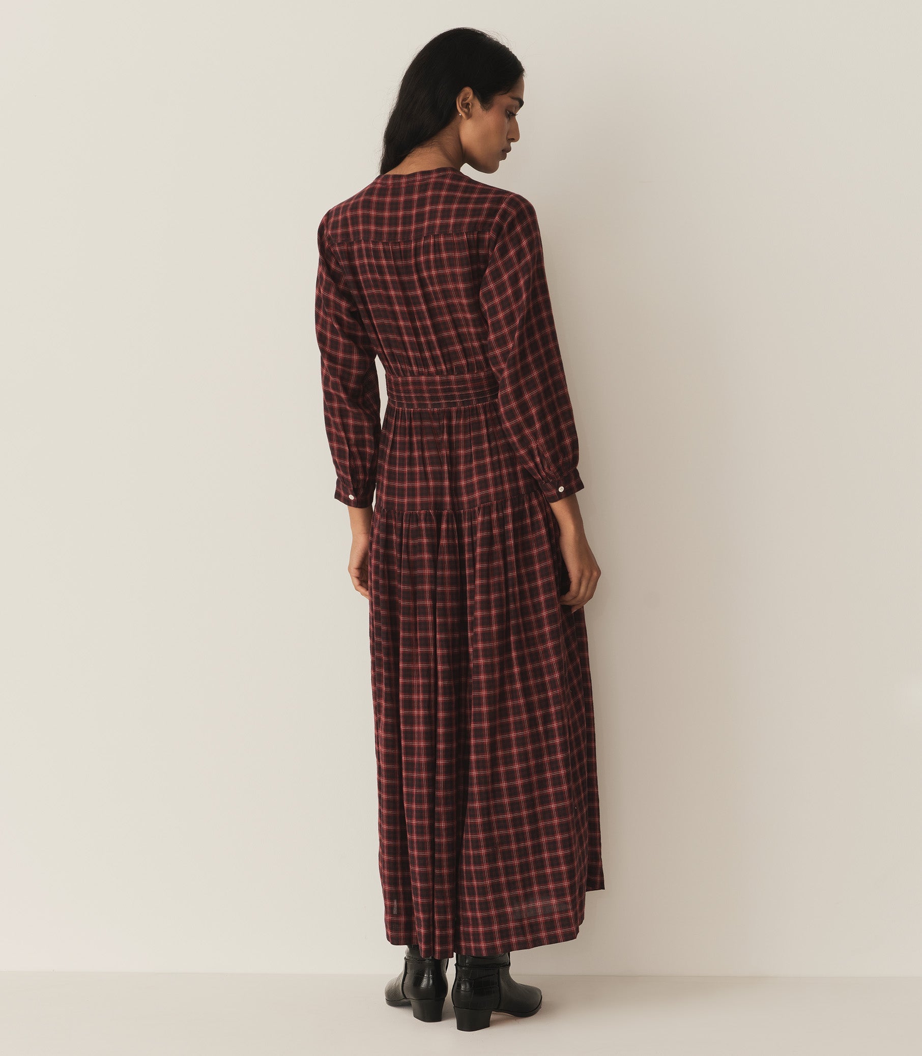 ANNIKA DRESS -- ROUGE COUNTRYSIDE PLAID | FALL 24