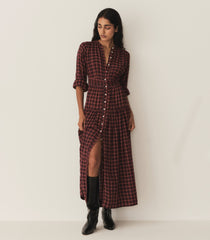 ANNIKA DRESS -- ROUGE COUNTRYSIDE PLAID | FALL 24