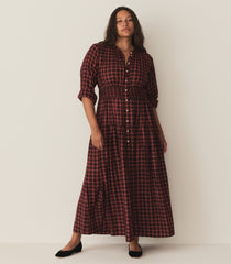 ANNIKA DRESS -- ROUGE COUNTRYSIDE PLAID | FALL 24