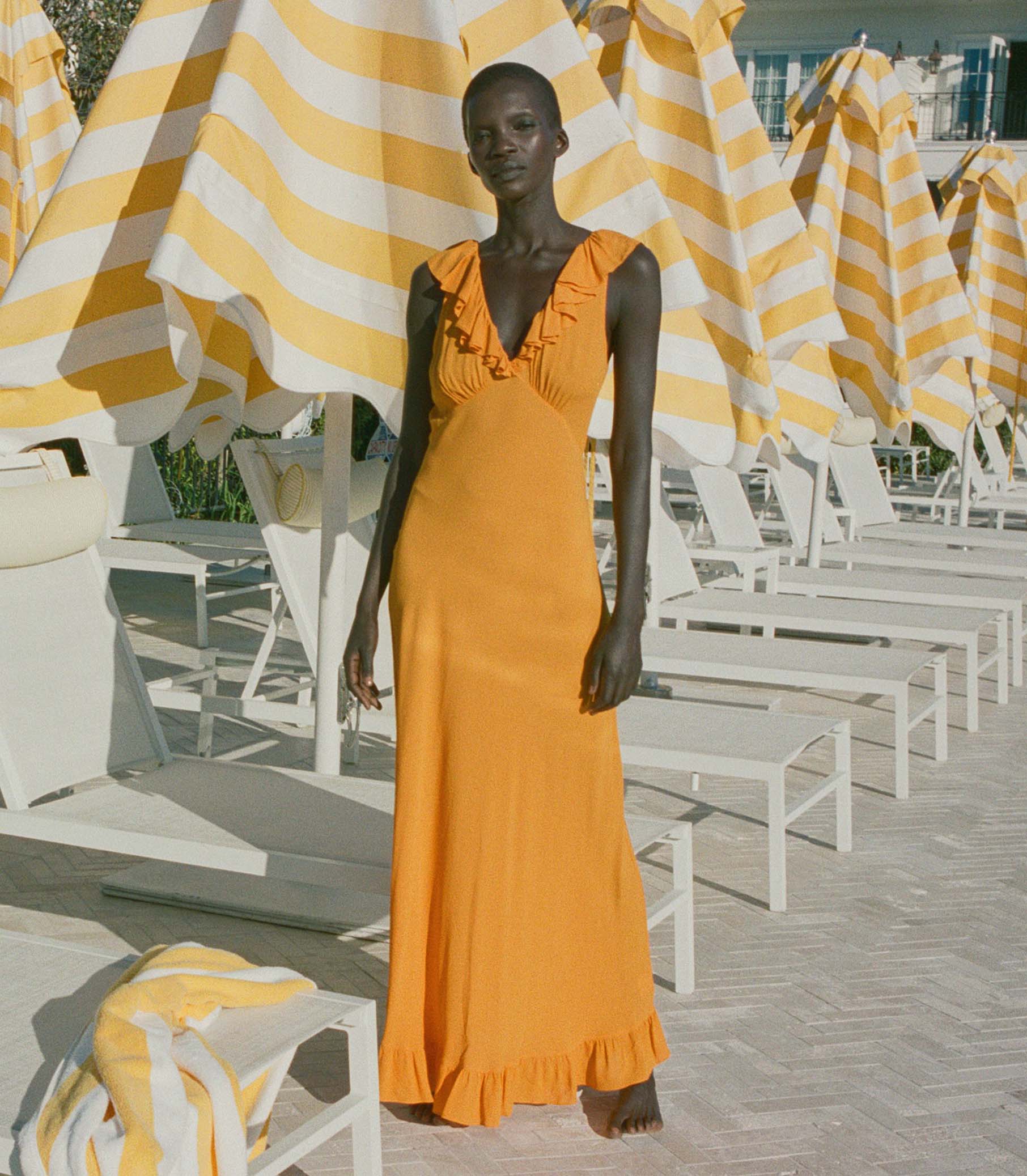 ARLEEN DRESS -- NASTURTIUM ORANGE | SPRING 24