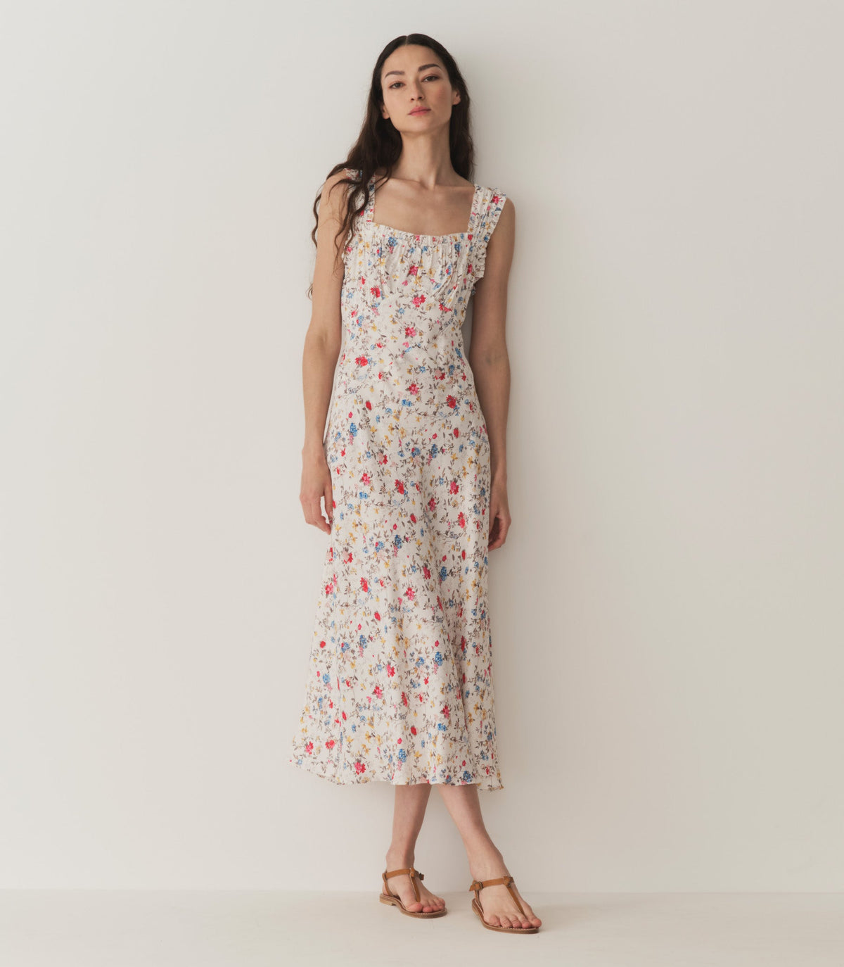 ASCELLA DRESS -- BLANC FLOWERING MEADOW | SUMMER 24