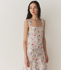 ASCELLA DRESS -- BLANC FLOWERING MEADOW | SUMMER 24