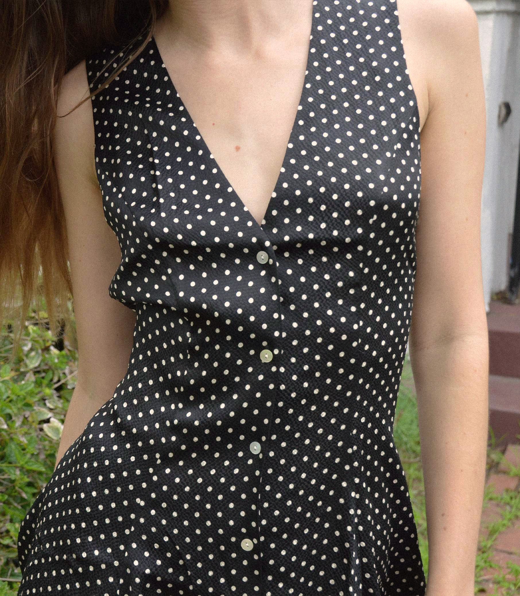 AUBREY DRESS -- NOIR DOT | SPRING 24