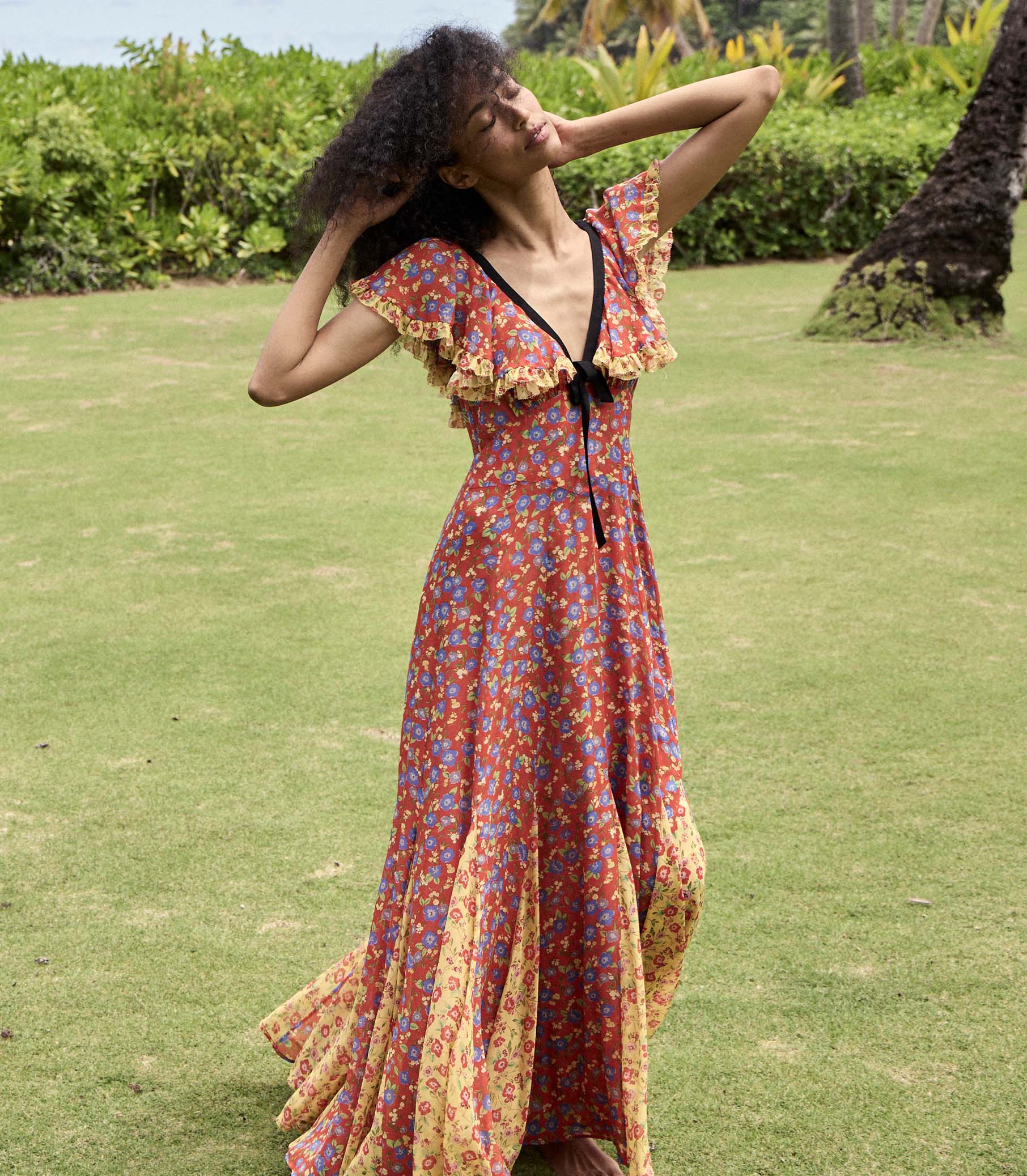 AUDETTE DRESS -- DAYFLOWER MEADOW | SUMMER 24