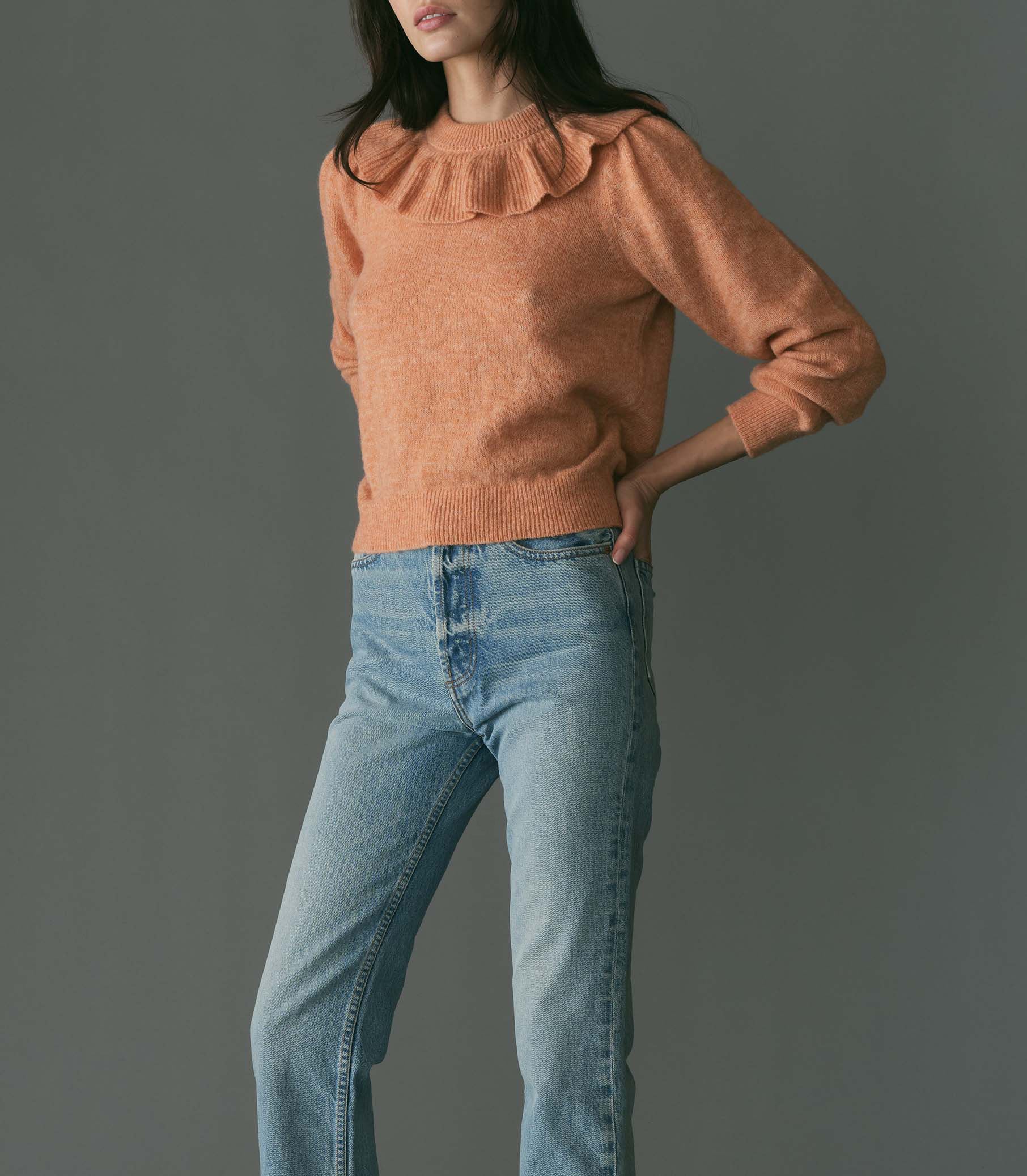 AZARIA SWEATER -- CORAL | SPRING 24