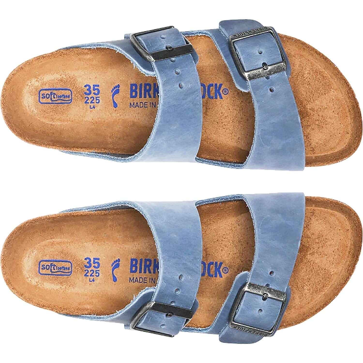 Unisex Birkenstock Arizona Dusty Blue Oiled Leather