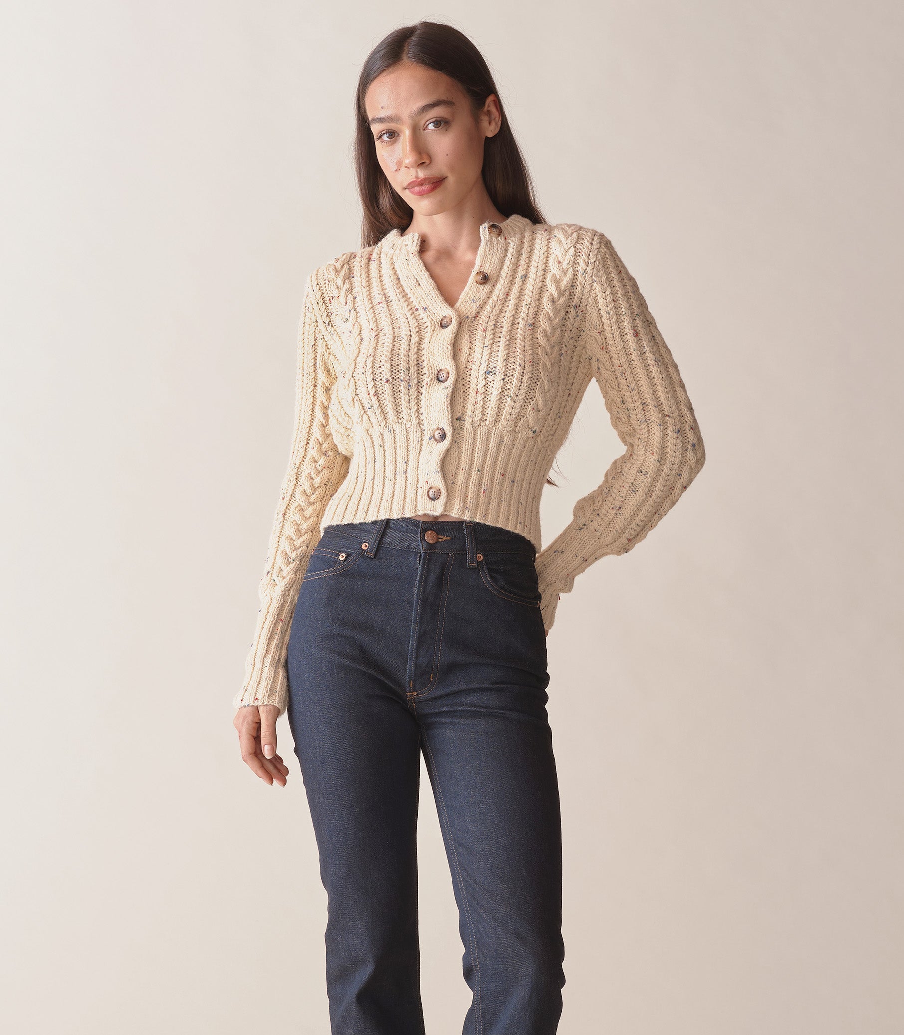 AUDREY CARDIGAN -- CREAM | WINTER 23