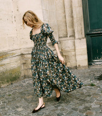 BIJOU DRESS -- BLEU ARBOR FLORAL | FALL 24