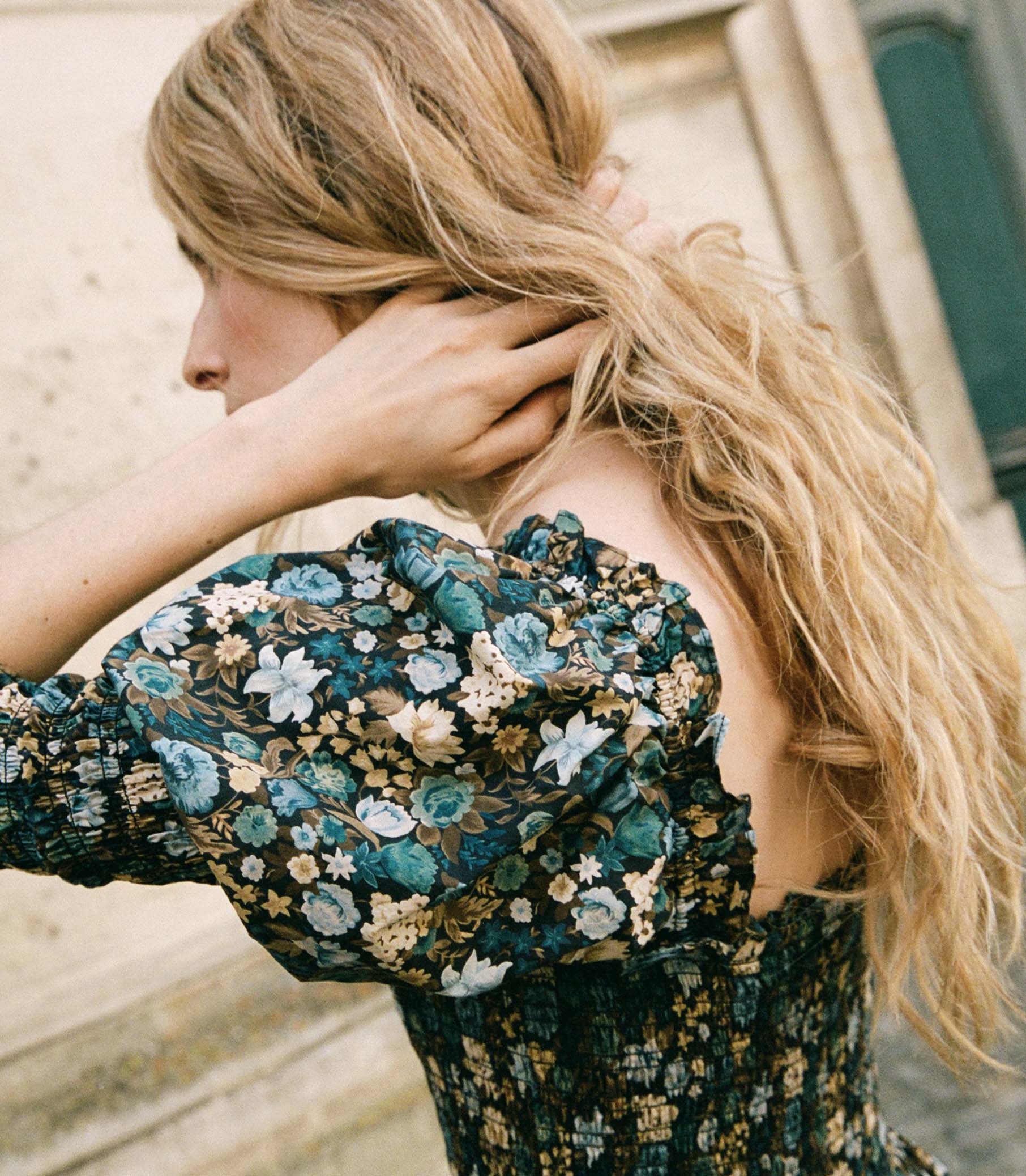 BIJOU DRESS -- BLEU ARBOR FLORAL | FALL 24