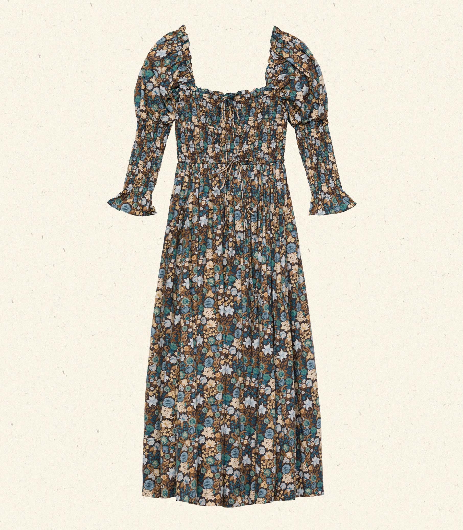 BIJOU DRESS -- BLEU ARBOR FLORAL | FALL 24