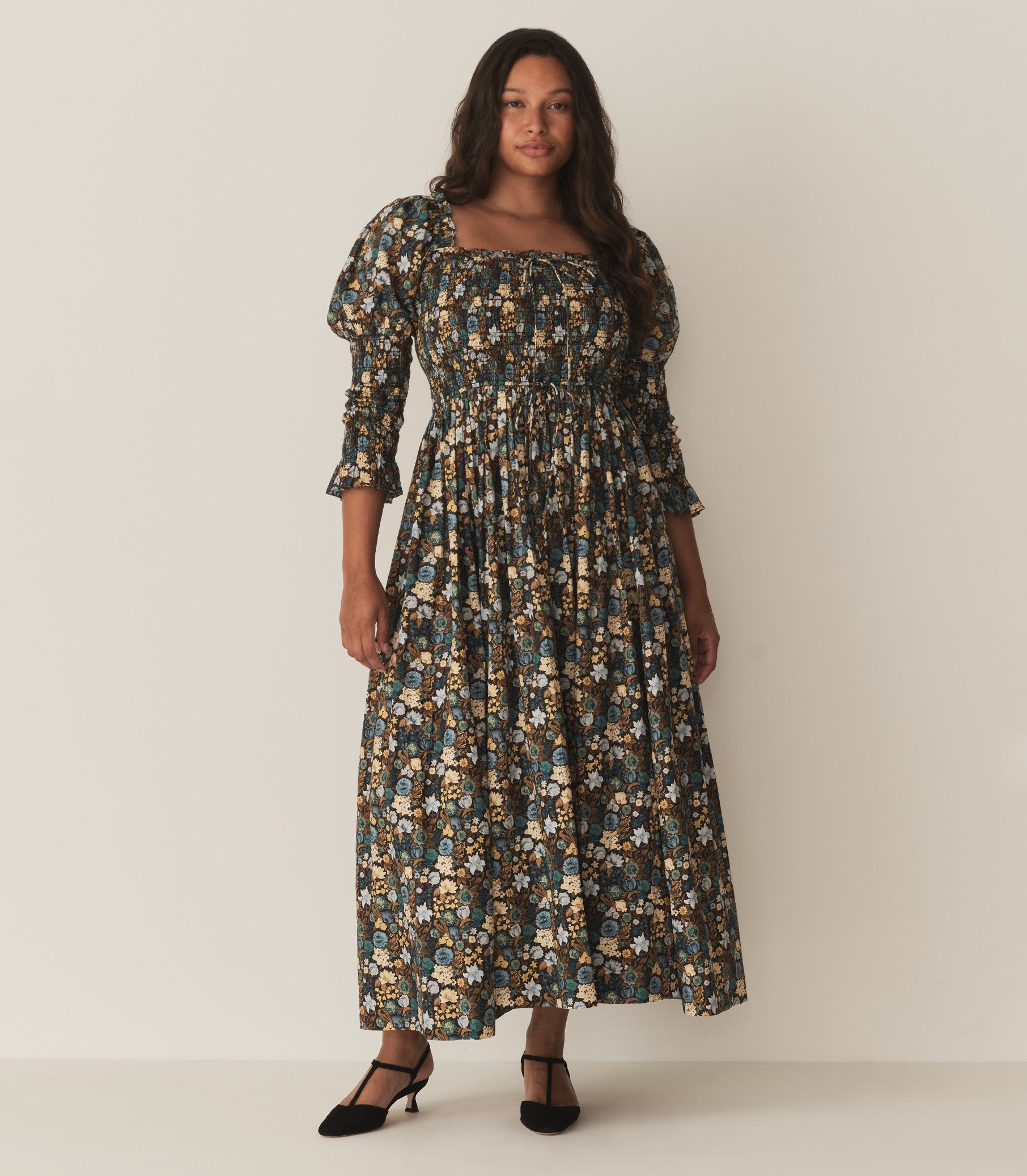 BIJOU DRESS -- BLEU ARBOR FLORAL | FALL 24