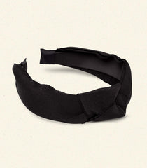 BLANCHE KNOTTED HEADBAND -- BLACK GROSGRAIN | FALL 24