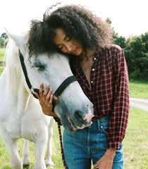 BREENA TOP -- ROUGE COUNTRYSIDE PLAID | FALL 24