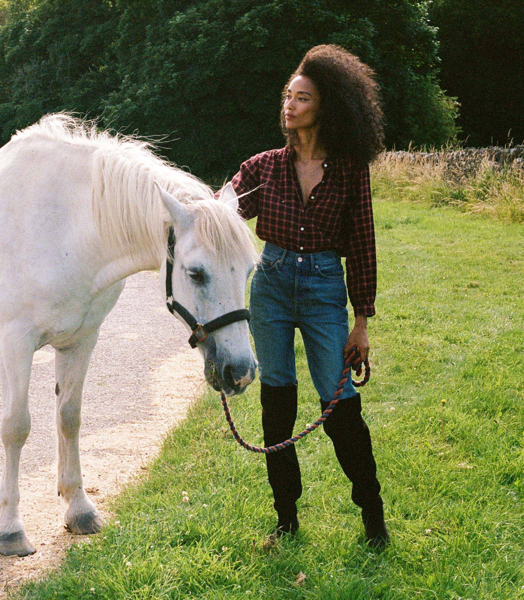 BREENA TOP -- ROUGE COUNTRYSIDE PLAID | FALL 24