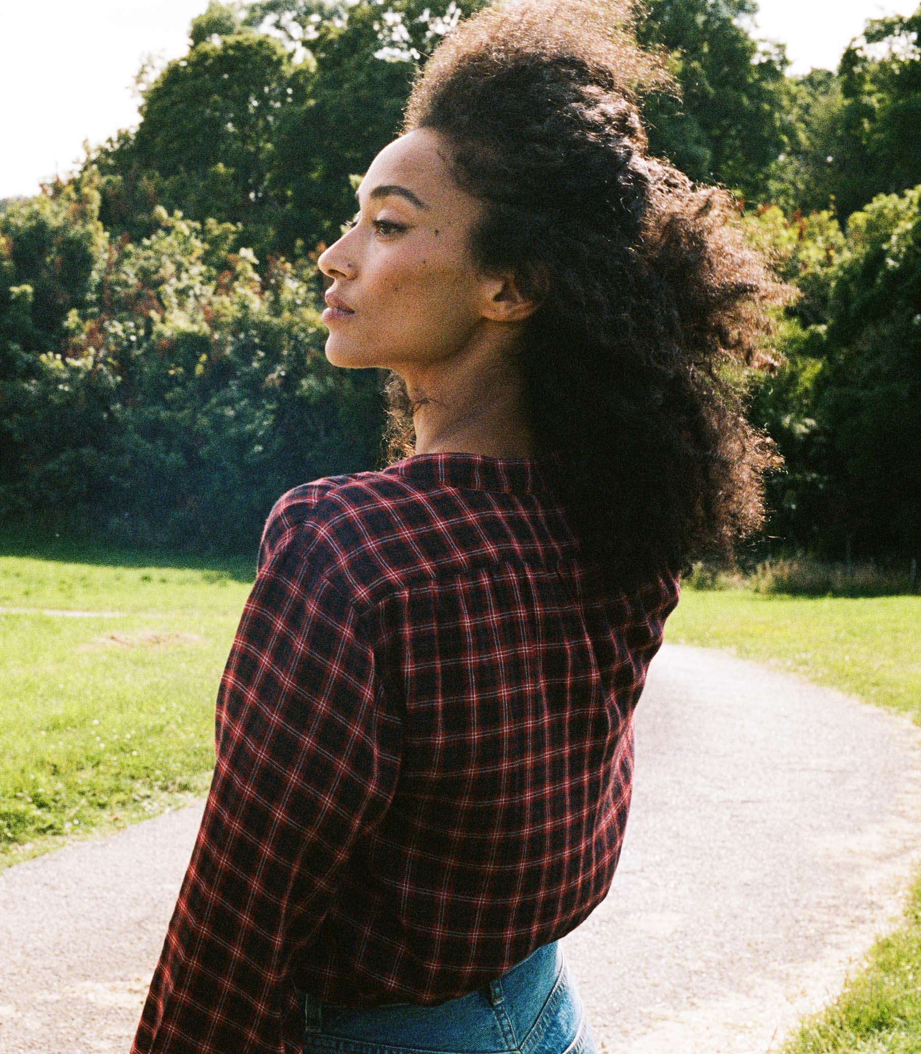 BREENA TOP -- ROUGE COUNTRYSIDE PLAID | FALL 24