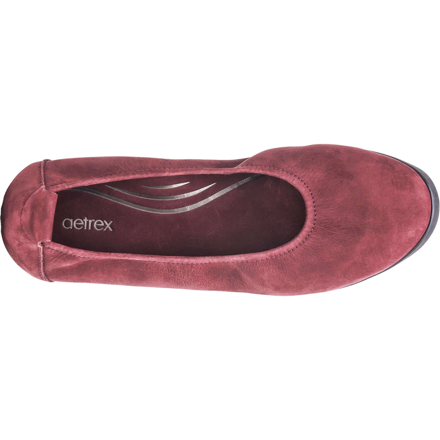 Women's Aetrex Brianna Burgundy Suede