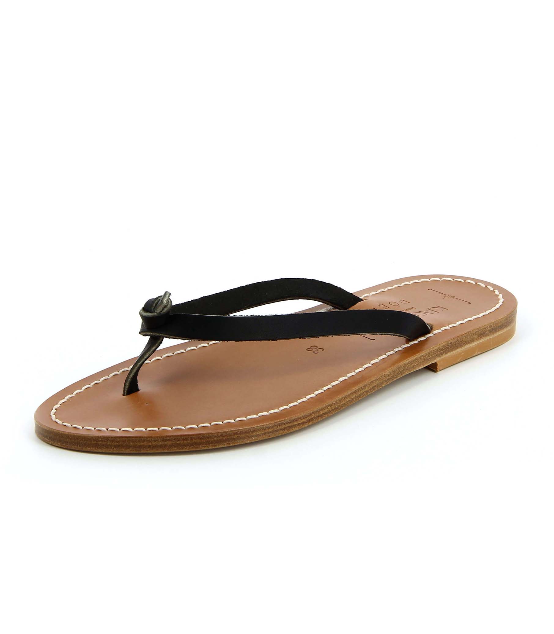 DÔEN & K.JACQUES BAIE SANDAL -- BLACK | 3RD PARTY