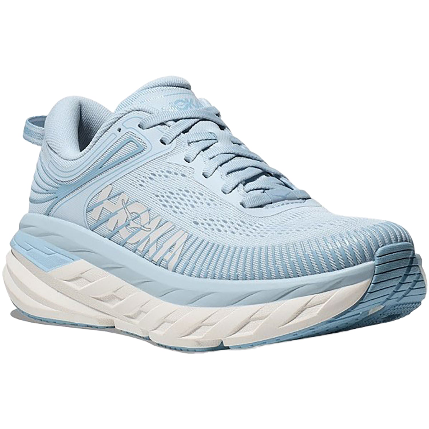 Women's Hoka One One Bondi 7 Ice Water/White Mesh