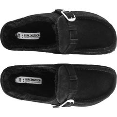 Women's Birkenstock Buckley Shearling Black Suede