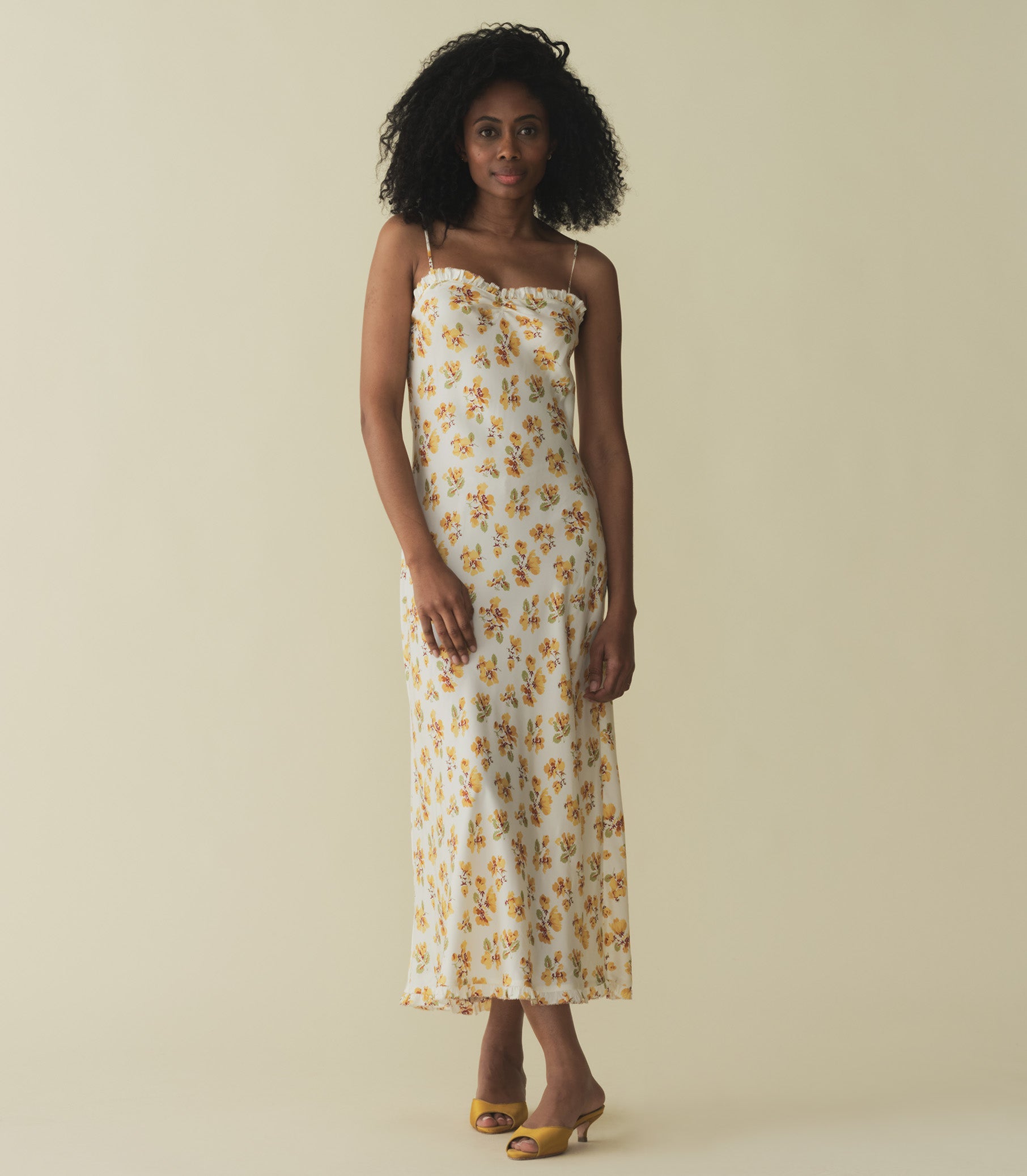 CALSI DRESS -- AMBER FROLICKING FLORAL | SPRING 24