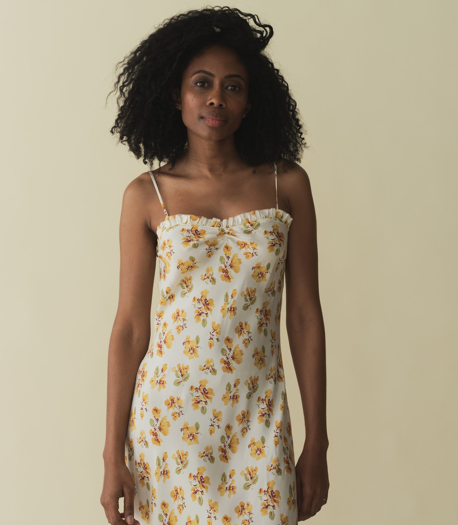 CALSI DRESS -- AMBER FROLICKING FLORAL | SPRING 24