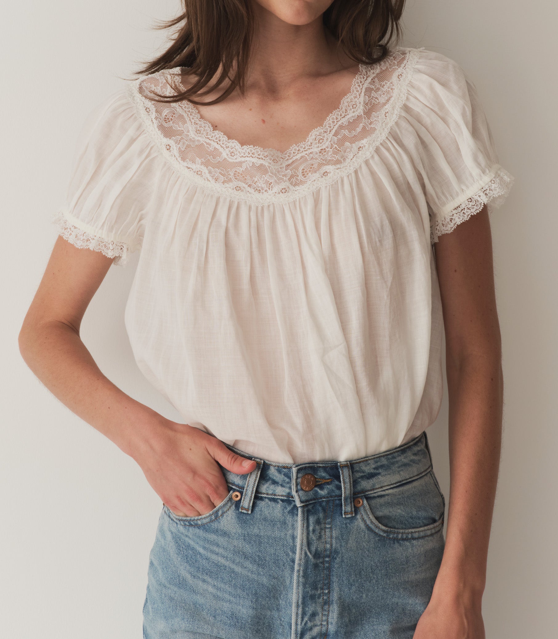 CAPRICE TOP -- SALT | SUMMER 24