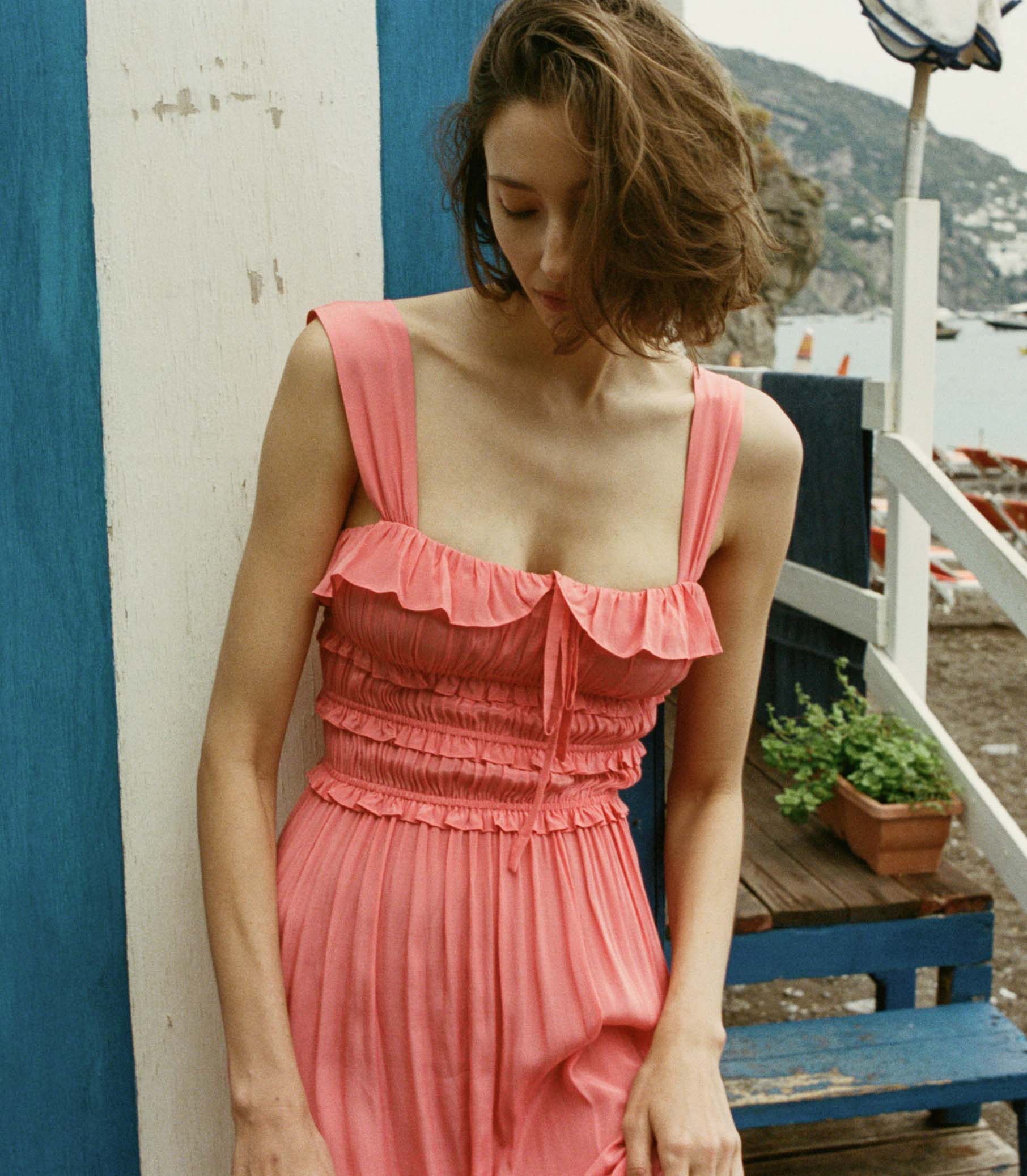 CAROLYNN DRESS -- CORAL ROSE | SPRING 24