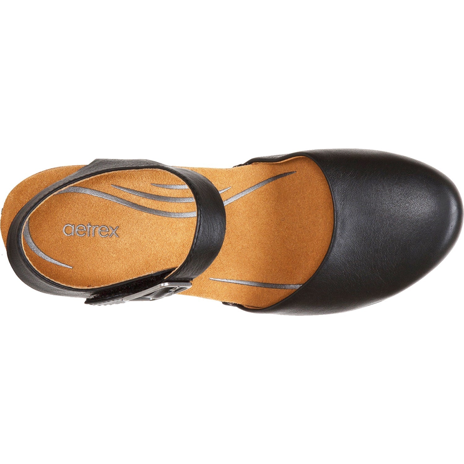 Women's Aetrex Finley Black Leather