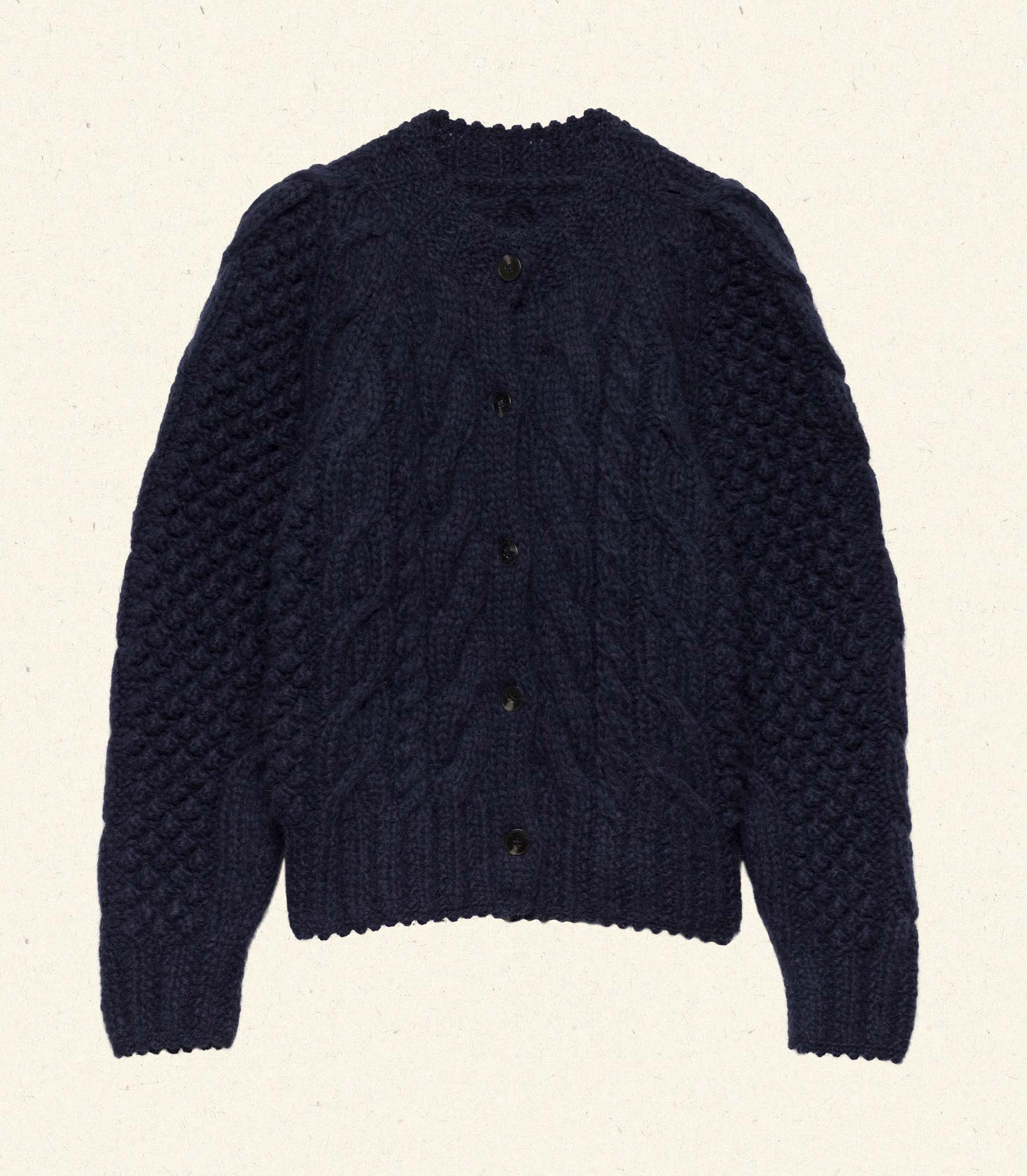 CHANNEL CARDIGAN -- NAVY | FALL 24