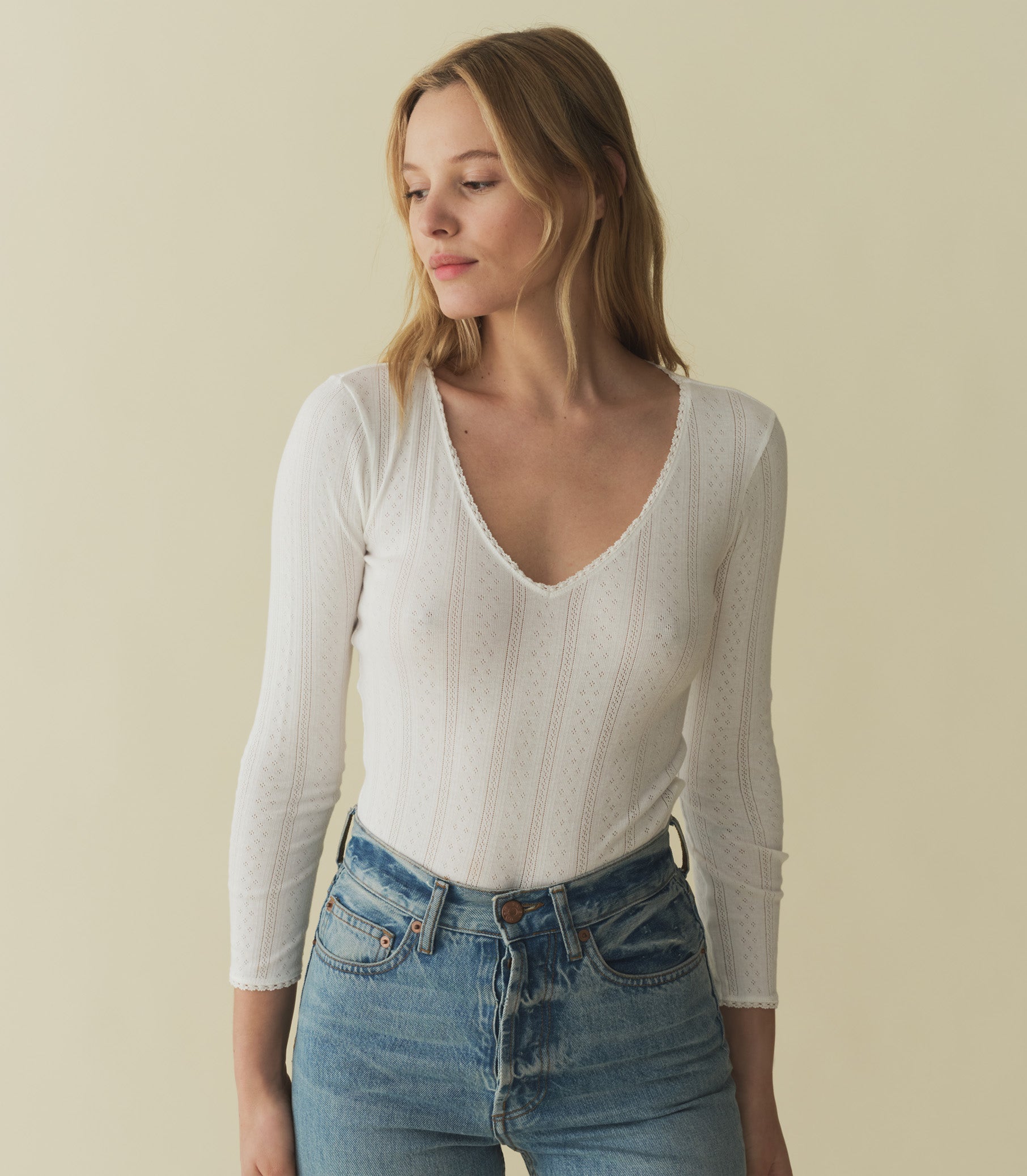 CILLA TEE -- SALT QUELLE JOLIE POINTELLE | SPRING 24