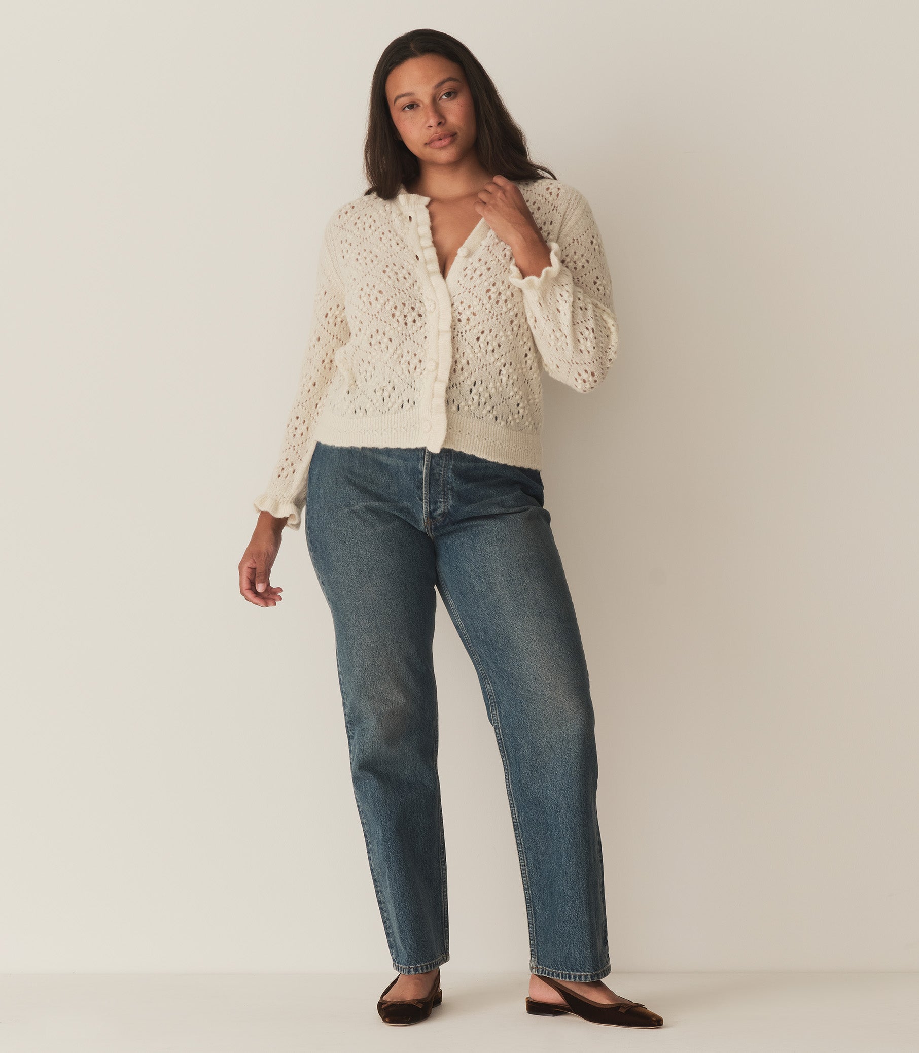 CLAUDIE CARDIGAN -- IVORY | FALL 24