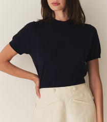 COLOMBE KNIT TOP -- DEEP NAVY | FALL 24