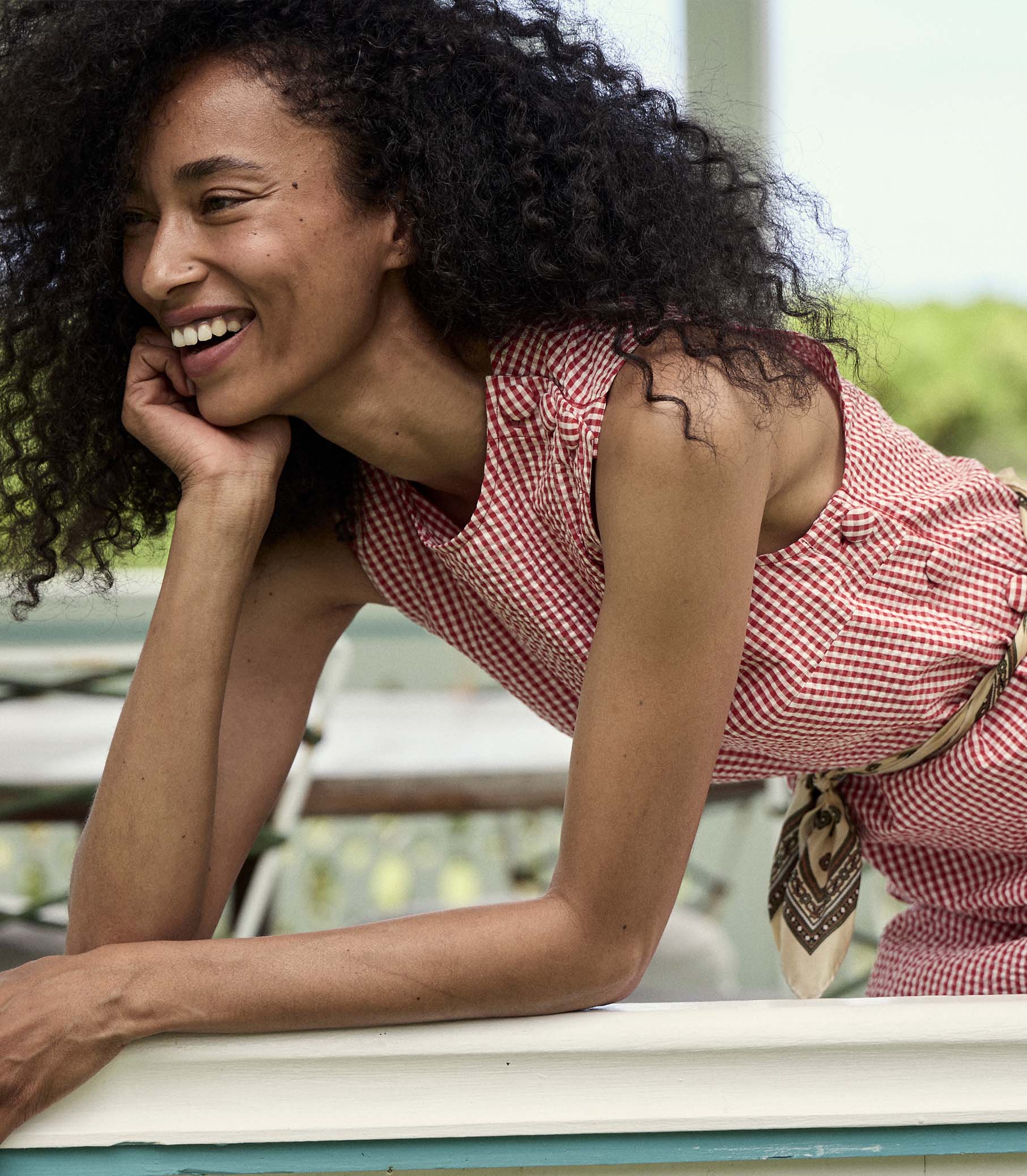 CORALIE DRESS -- ROUGE LA MADDALENA GINGHAM | SUMMER 24