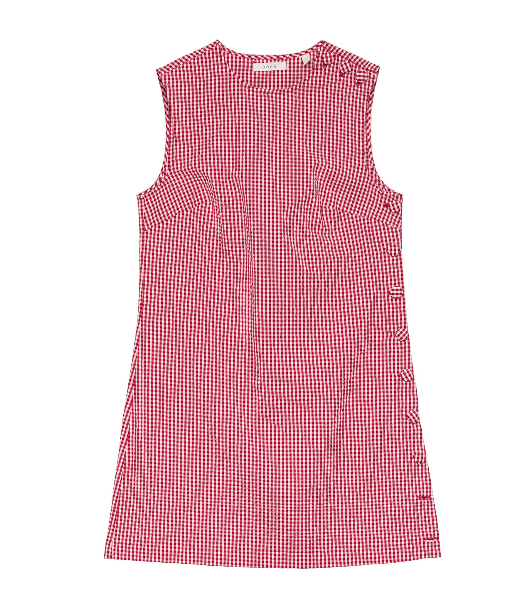 CORALIE DRESS -- ROUGE LA MADDALENA GINGHAM | SUMMER 24