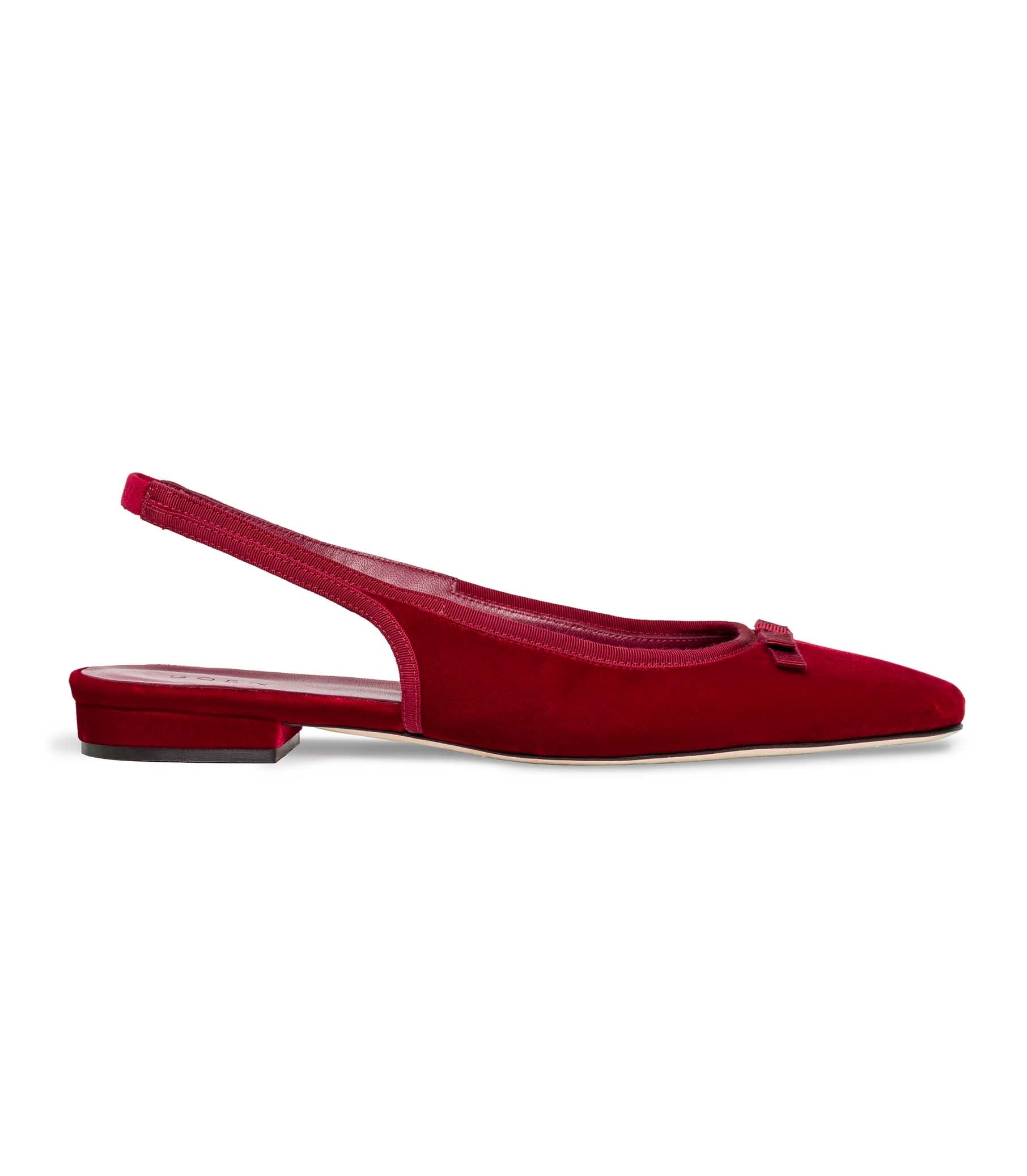 COSSIMA SLINGBACK -- RUBY VELVET | FALL 24