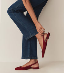 COSSIMA SLINGBACK -- RUBY VELVET | FALL 24